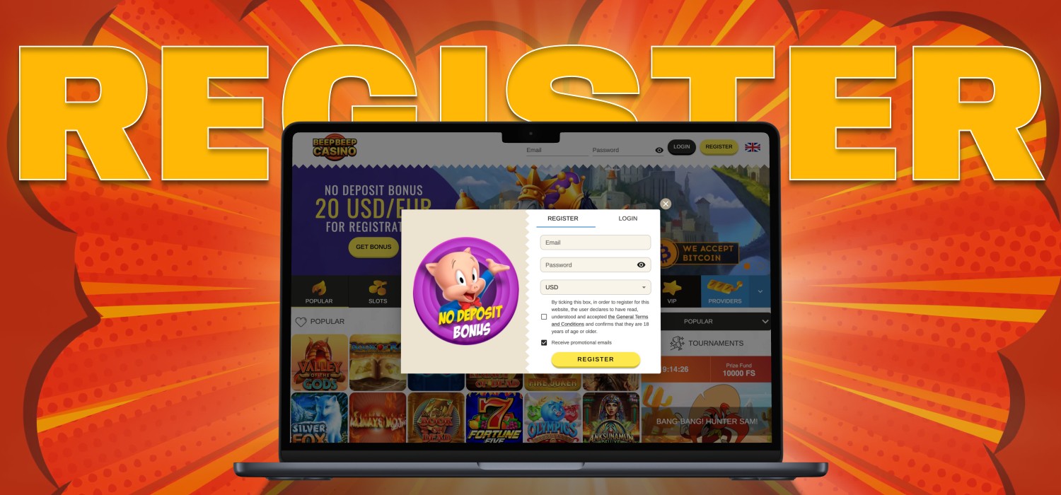 registration on casino platform